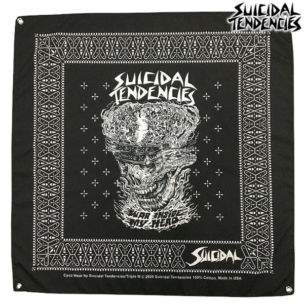 【期間限定】Suicidal Tendencies /スイサイダル・テンデンシーズ - War Inside My Head バナー・フラッグ(ブラック)