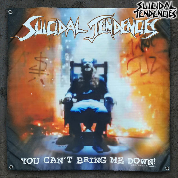 【期間限定】 Suicidal Tendencies /スイサイダル・テンデンシーズ - You Can't Bring Me Down バナー・フラッグ(ブラック)