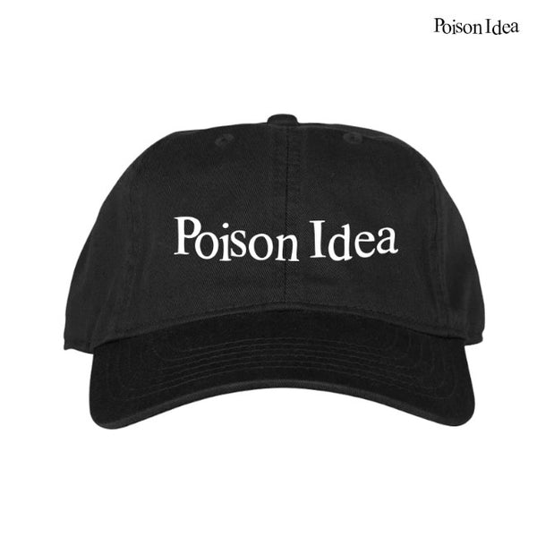 【お取り寄せ】Poison Idea / ポイズン・アイディア - LOGO ダッドハット・キャップ(ブラック)