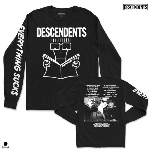 【品切れ】Descendents / ディセンデンツ - Everything Sucks 25th Anniv ロングスリーブ・長袖シャツ(ブラック)