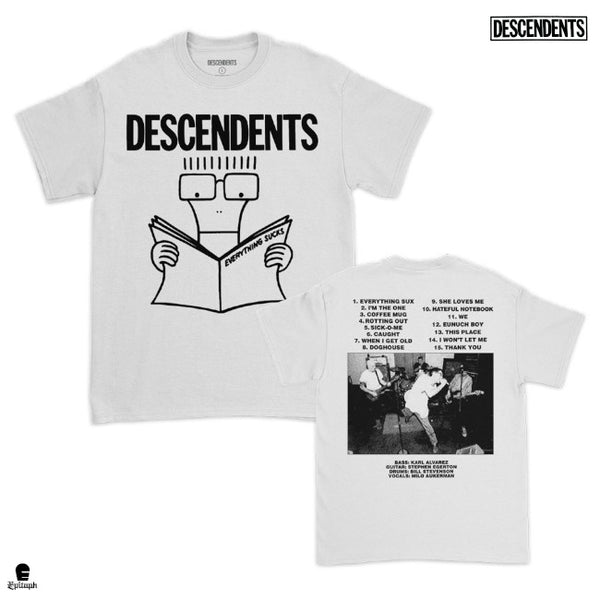 【廃盤】【お取り寄せ】Descendents / ディセンデンツ - Everything Sucks 25th Anniv Tシャツ(ホワイト)