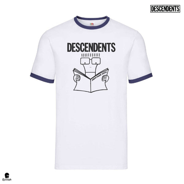 【お取り寄せ】Descendents / ディセンデンツ - Everything Sucks リンガーTシャツ(ホワイト)