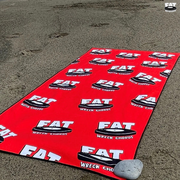 【お取り寄せ】FAT Wreck Chords / ファット・レック・コーズ - Logo ビーチタオル(レッド)
