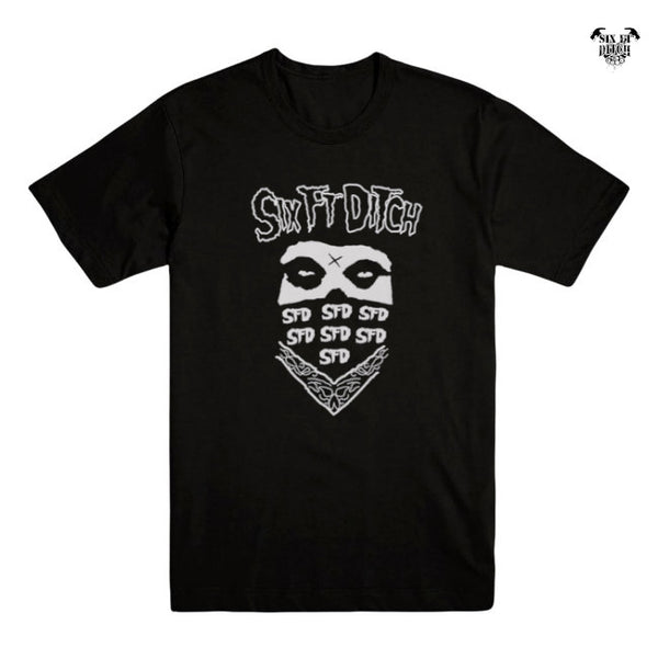 【品切れ】Six Ft Ditch / シックス・フィット・ディッチ - SFD Skull Tシャツ(ブラック)