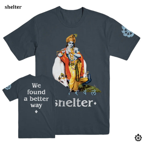 【即出荷可能】Shelter /シェルター - BETTER WAY Tシャツ(グレー)