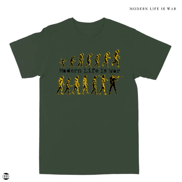【お取り寄せ】Modern Life Is War /モダン・ライフ・イズ・ウォー - EVOLUTION Tシャツ(アーミーグリーン)