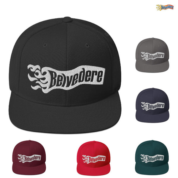 【お取り寄せ】Belvedere / ベルヴェデーレ - White Logo スナップバック・キャップ(6カラー)