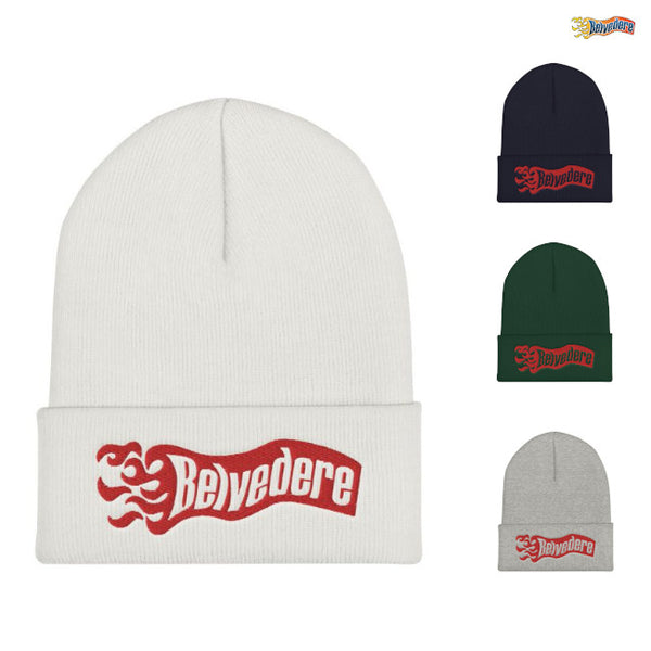【お取り寄せ】Belvedere / ベルヴェデーレ - Red Logo ビーニー・ニット帽子(4カラー)