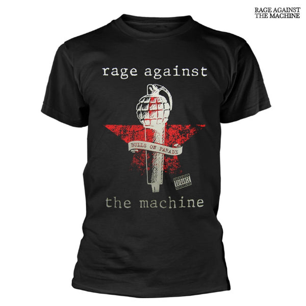 【お取り寄せ】Rage Against the Machine / レイジ・アゲインスト・ザ・マシーン - BULLS ON PARADE MIC Tシャツ(ブラック)