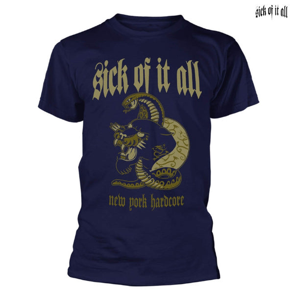 【お取り寄せ】Sick of It All / シック・オブ・イット・オール PANTHER Tシャツ(ネイビー)