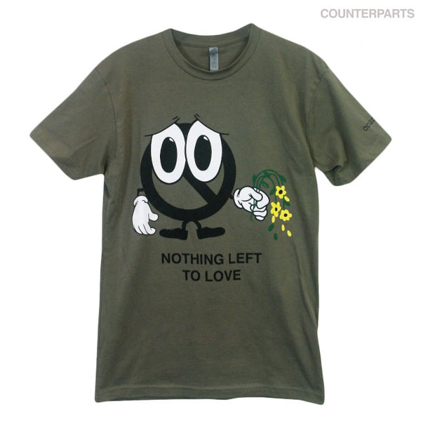【お取り寄せ】Counterparts / カウンターパーツ - SAD FACE Tシャツ(ミリタリーグリーン)