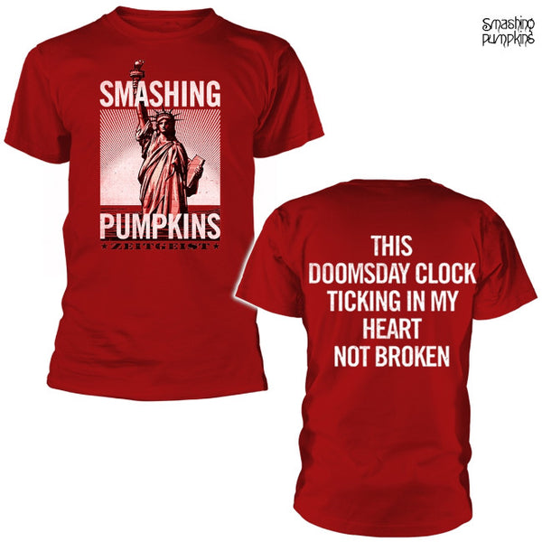 【お取り寄せ】Smashing Pumpkins / スマッシング・パンプキンズ - ZEITGEIST STATUE Tシャツ(レッド)