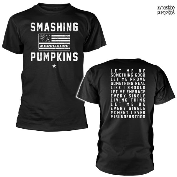 【お取り寄せ】Smashing Pumpkins / スマッシング・パンプキンズ - ZEITGEIST FLAG Tシャツ(ブラック)