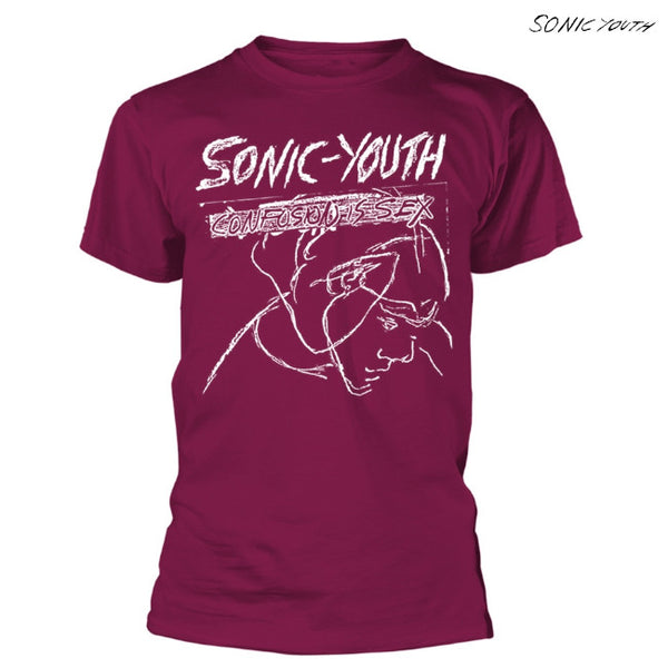 【お取り寄せ】Sonic Youth / ソニック・ユース - CONFUSION IS SEX Tシャツ(バーガンディー)