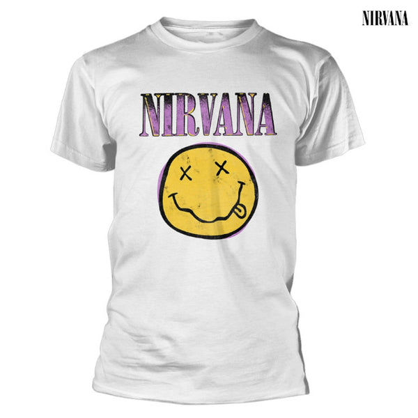 【お取り寄せ】Nirvana / ニルヴァーナ - XEROX SMILEY Tシャツ(ホワイト)