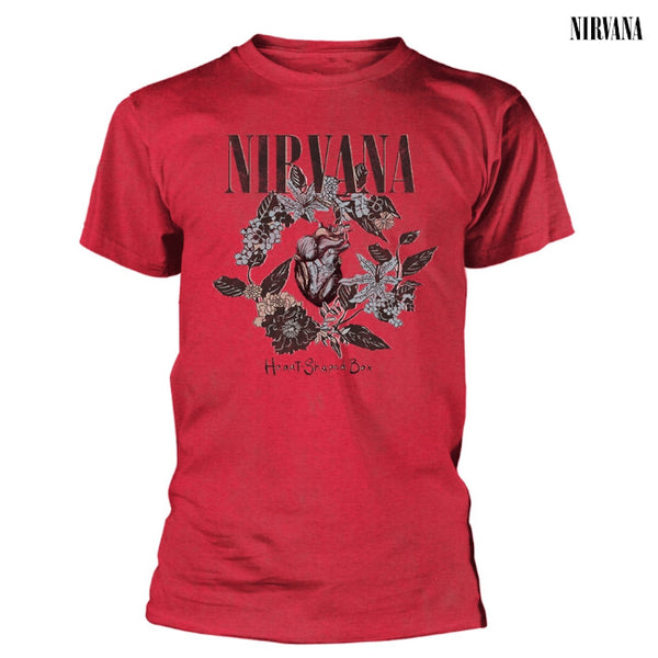 【お取り寄せ】Nirvana / ニルヴァーナ - HEART SHAPED BOX Tシャツ(レッド