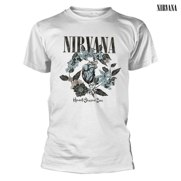 【お取り寄せ】Nirvana / ニルヴァーナ - HEART SHAPED BOX Tシャツ(ホワイト)