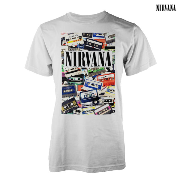 【お取り寄せ】Nirvana / ニルヴァーナ - CASSETTES Tシャツ(グレー)