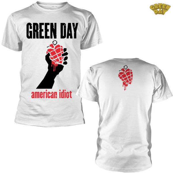 【お取り寄せ】Green Day / グリーン・デイ - AMERICAN IDIOT HEART Tシャツ(ホワイト)