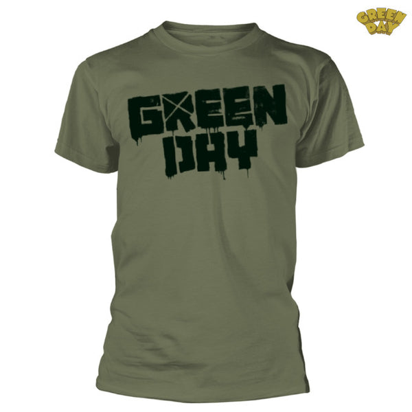 【お取り寄せ】Green Day / グリーン・デイ - LOGO - 21ST CENTURY Tシャツ(グリーン)