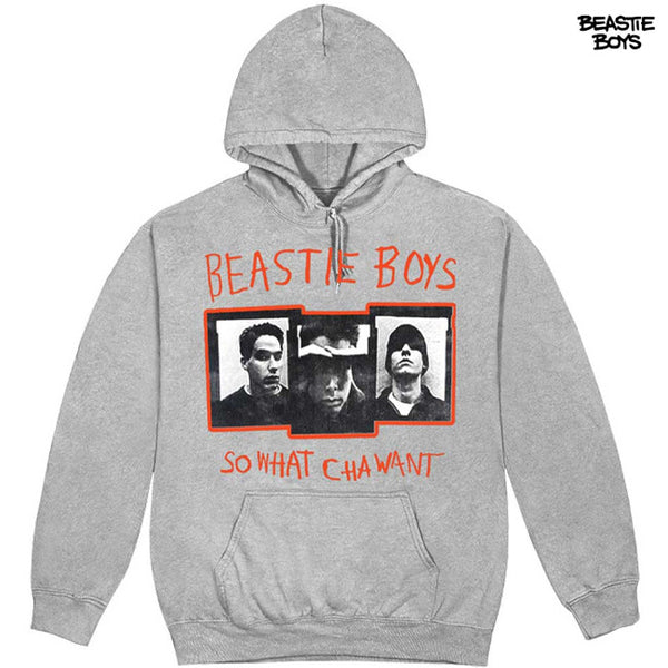 【お取り寄せ】Beastie Boys /ビースティー・ボーイズ - SO WHAT CHA WANT プルオーバーパーカー (グレー)