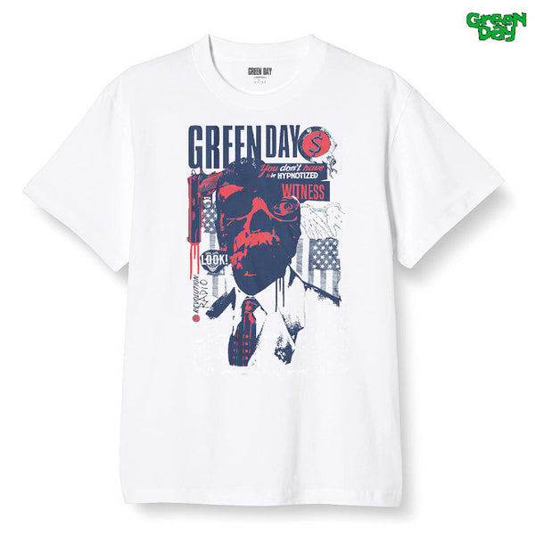【お取り寄せ】Green Day / グリーン・デイ - PATRIOT WITNESS Tシャツ(ホワイト)