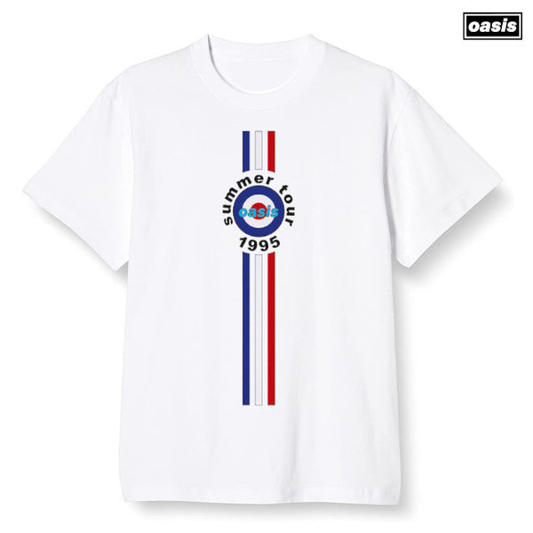 【お取り寄せ】Oasis / オアシス - STRIPES '95 Tシャツ(ホワイト)