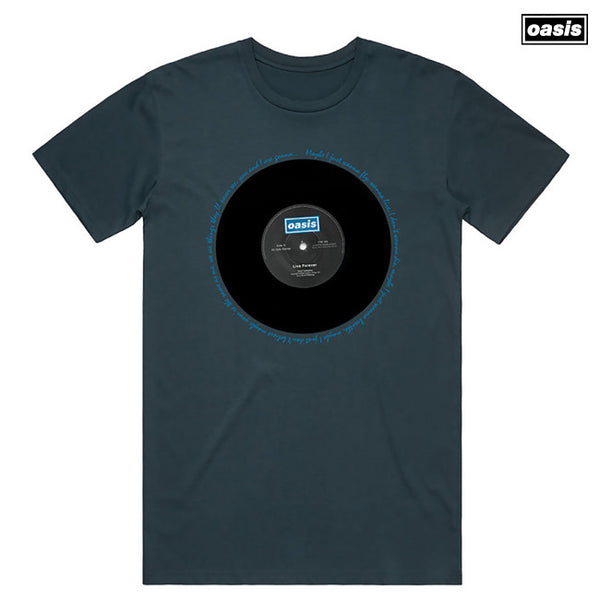 【お取り寄せ】Oasis / オアシス - LIVE FOREVER SINGLE Tシャツ(インディゴブルー)