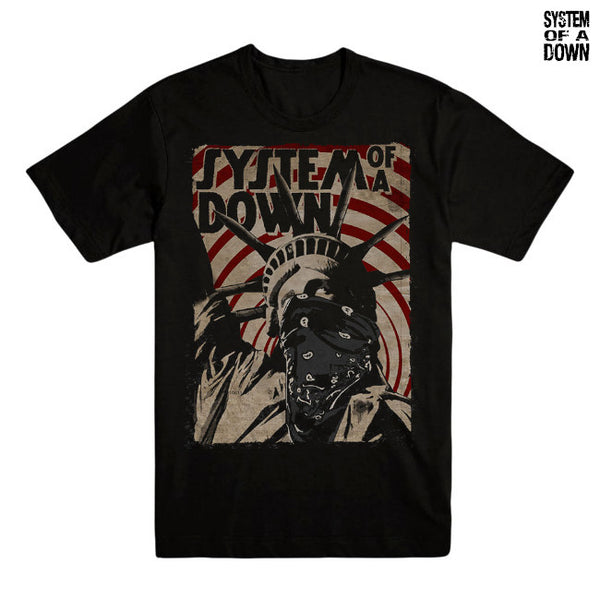 【お取り寄せ】System of a Down / システム・オブ・ア・ダウン - LIBERTY BANDIT Tシャツ(ブラック)