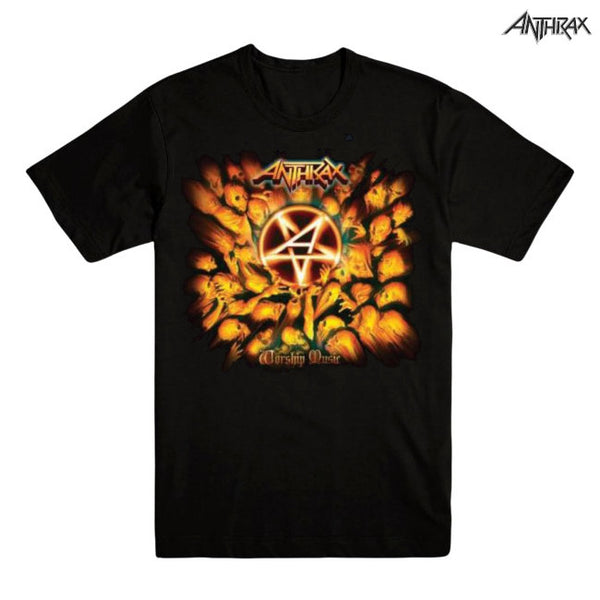 【お取り寄せ】Anthrax / アンスラックス - WORSHIP MUSIC Tシャツ(ブラック)