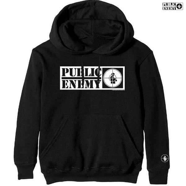【お取り寄せ】Public Enemy / パブリック・エナミー - CROSSHAIRS LOGO プルオーバーパーカー (ブラック)