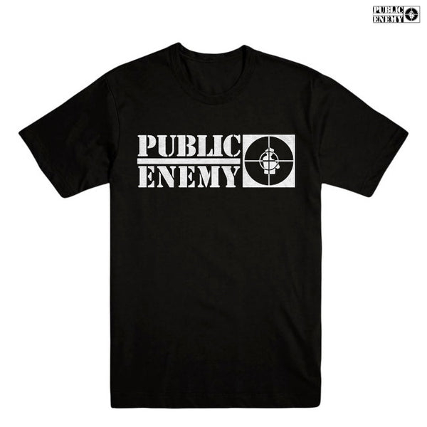 【お取り寄せ】Public Enemy / パブリック・エナミー - CROSSHAIRS LOGO Tシャツ(ブラック)