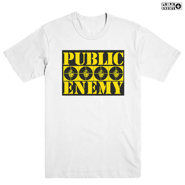 【お取り寄せ】Public Enemy / パブリック・エナミー - FOUR LOGOS Tシャツ(ホワイト)
