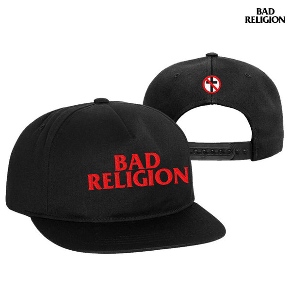 【お取り寄せ】Bad Religion / バッド・レリジョン - Crossbuster スナップバック・キャップ(ブラック)