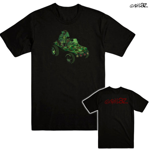 【お取り寄せ】Gorillaz / ゴリラズ - GREEN GEEP Tシャツ(ブラック)