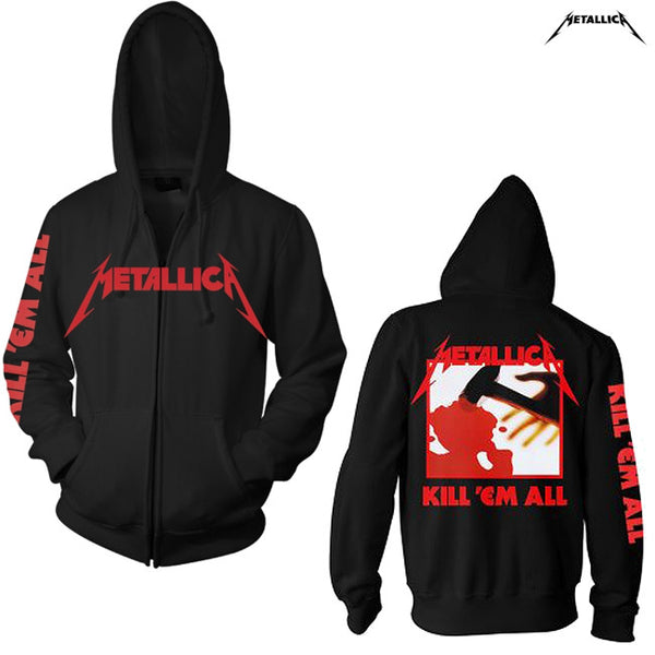 【お取り寄せ】Metallica / メタリカ - KILL EM ALL ジップアップパーカー（ブラック）