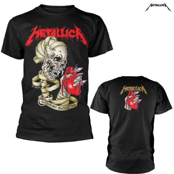 【お取り寄せ】Metallica / メタリカ - HEART EXPLOSIVE Tシャツ (ブラック)