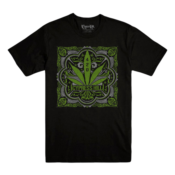 【お取り寄せ】Cypress Hill / サイプレス・ヒル - 420 LEAF Tシャツ(ブラック)