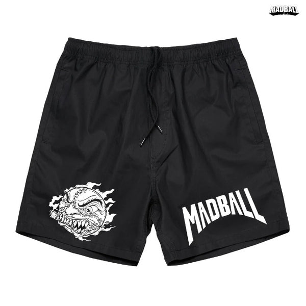 【お取り寄せ】Madball / マッドボール - BALL LOGO ビーチショーツ ・ハーフパンツ(ブラック)