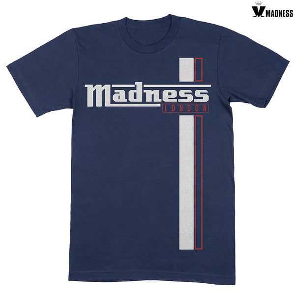 【お取り寄せ】Madness / マッドネス - STRIPES Tシャツ(ネイビー)