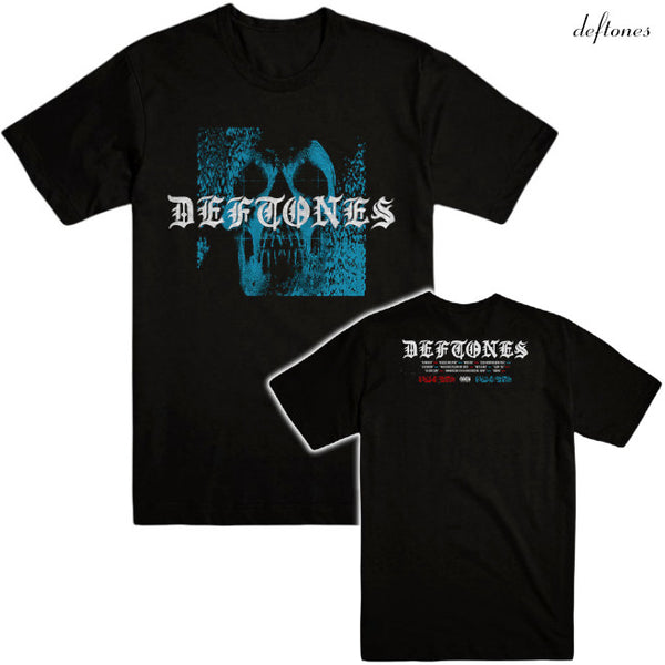 【お取り寄せ】Deftones / デフトーンズ - STATIC SKULL Tシャツ(ブラック)