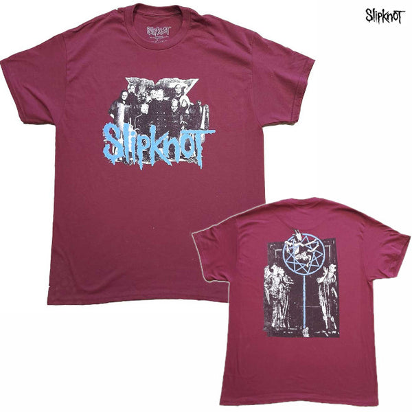 【お取り寄せ】Slipknot / スリップノット - GOAT LOGO DEMON Tシャツ(マルーン)