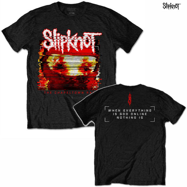 【お取り寄せ】Slipknot / スリップノット - CHAPELTOWN RAG GLITCH Tシャツ(ブラック)