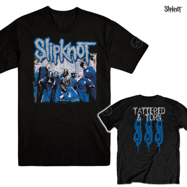 【お取り寄せ】Slipknot / スリップノット - 20TH ANNIVERSARY TATTERED & TORN Tシャツ(ブラック)