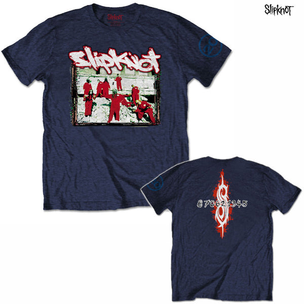 【お取り寄せ】Slipknot / スリップノット - RED JUMP SUITS Tシャツ(ネイビー)