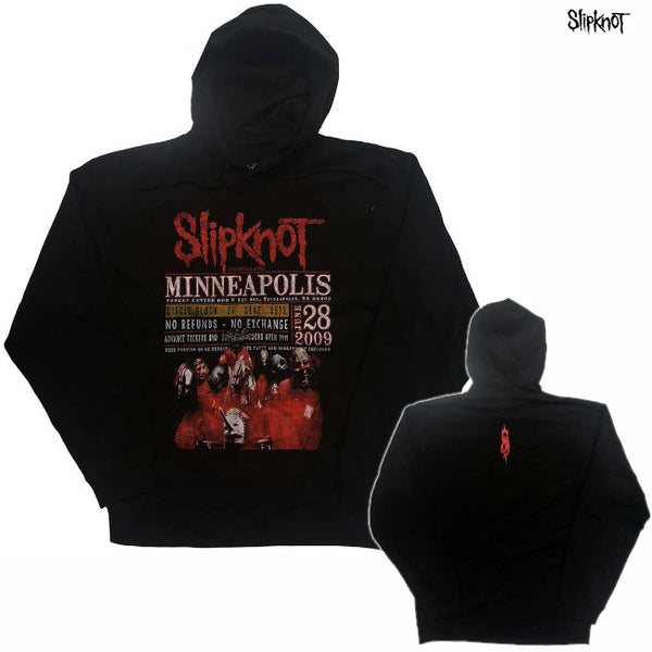 【お取り寄せ】Slipknot / スリップノット - MINNEAPOLIS '09 プルオーバーパーカー(ブラック)