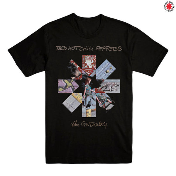 【お取り寄せ】Red Hot Chili Peppers / レッド・ホット・チリペッパーズ - GETAWAY ALBUM ASTERISK Tシャツ(ブラック)