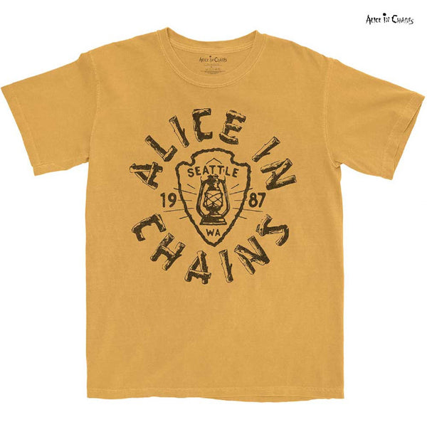 【お取り寄せ】Alice In Chains / アリス・イン・チェインズ - LANTERN Tシャツ(イエロー)