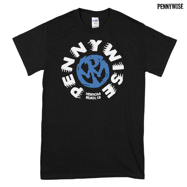 【お取り寄せ】Pennywise / ペニーワイズ - Skate Wheel Tシャツ (ブラック)