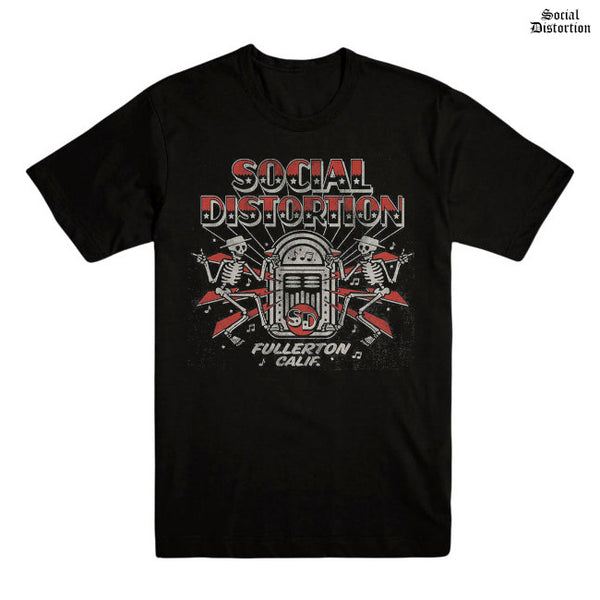 【お取り寄せ】Social Distortion / ソーシャル・ディストーション - JUKEBOX SKELLY Tシャツ (ブラック)